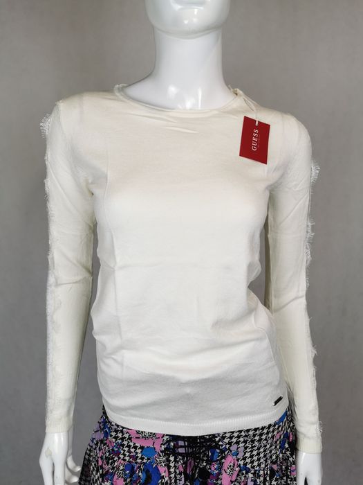 Nowa oryginalna bluzka Guess śmietankowa XL