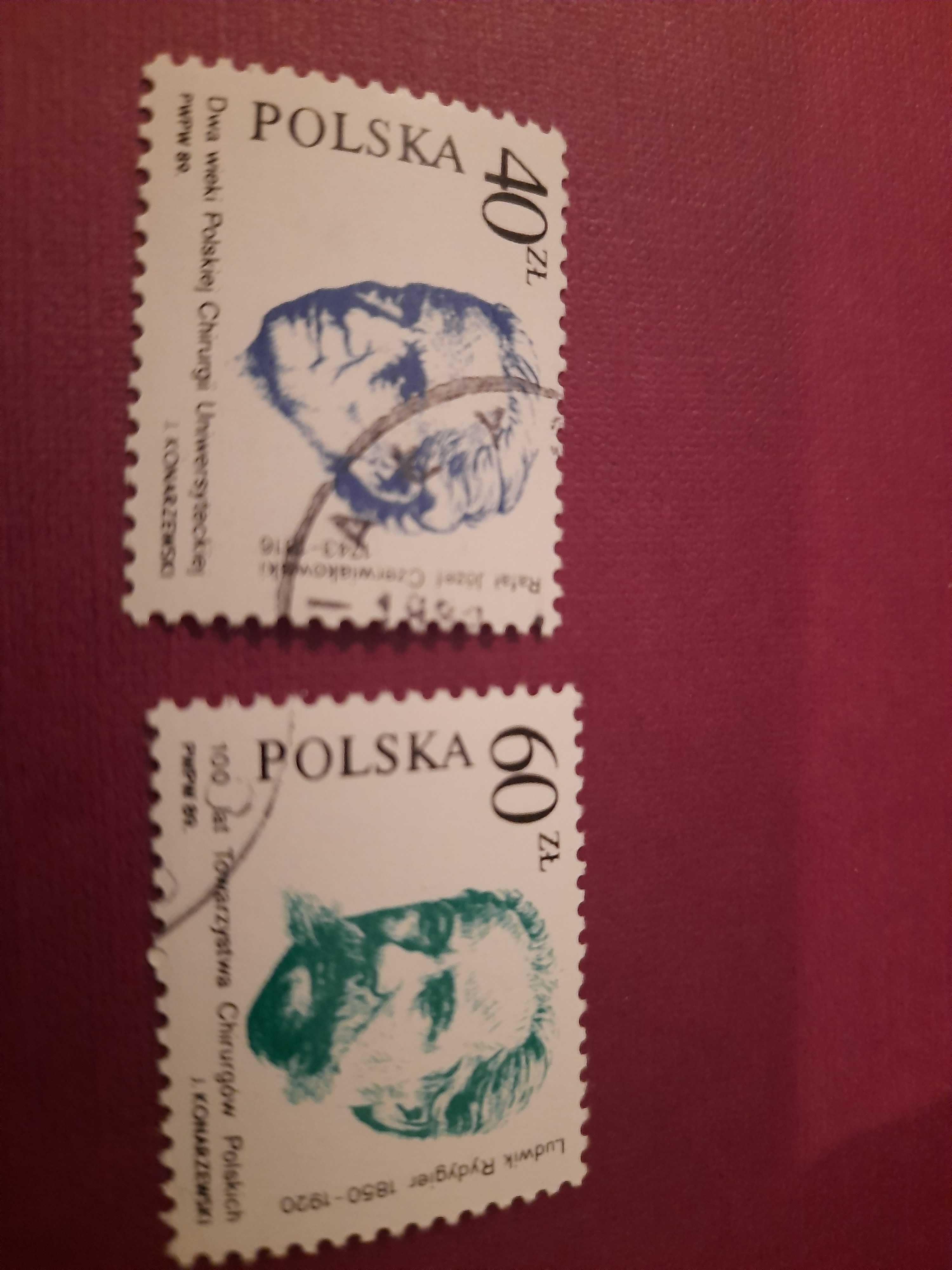 znaczki czyste i kasowane 1989