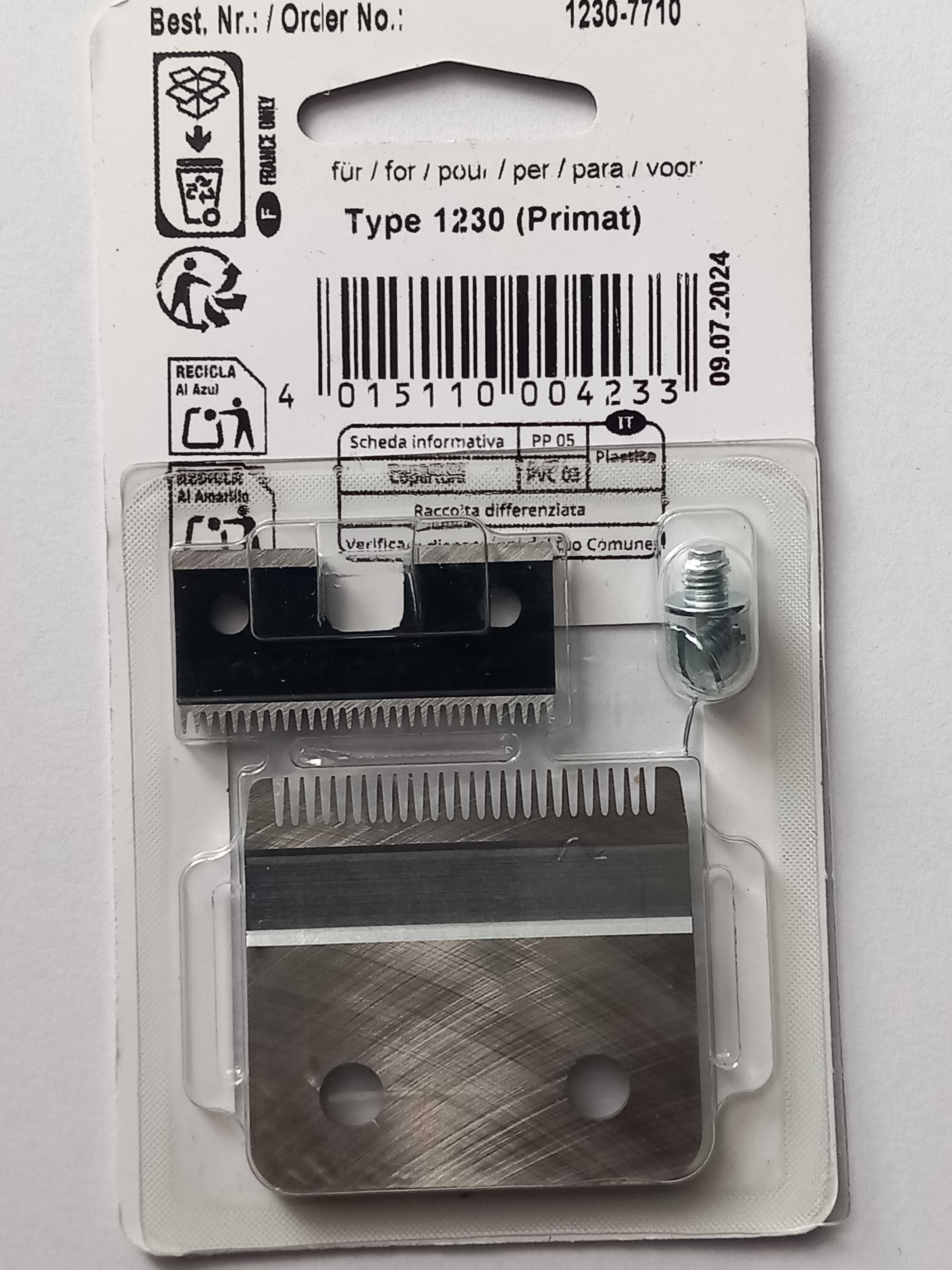 Ostrze nóż do Moser 1230 Primat 1230 - 7710. Nowe oryginał