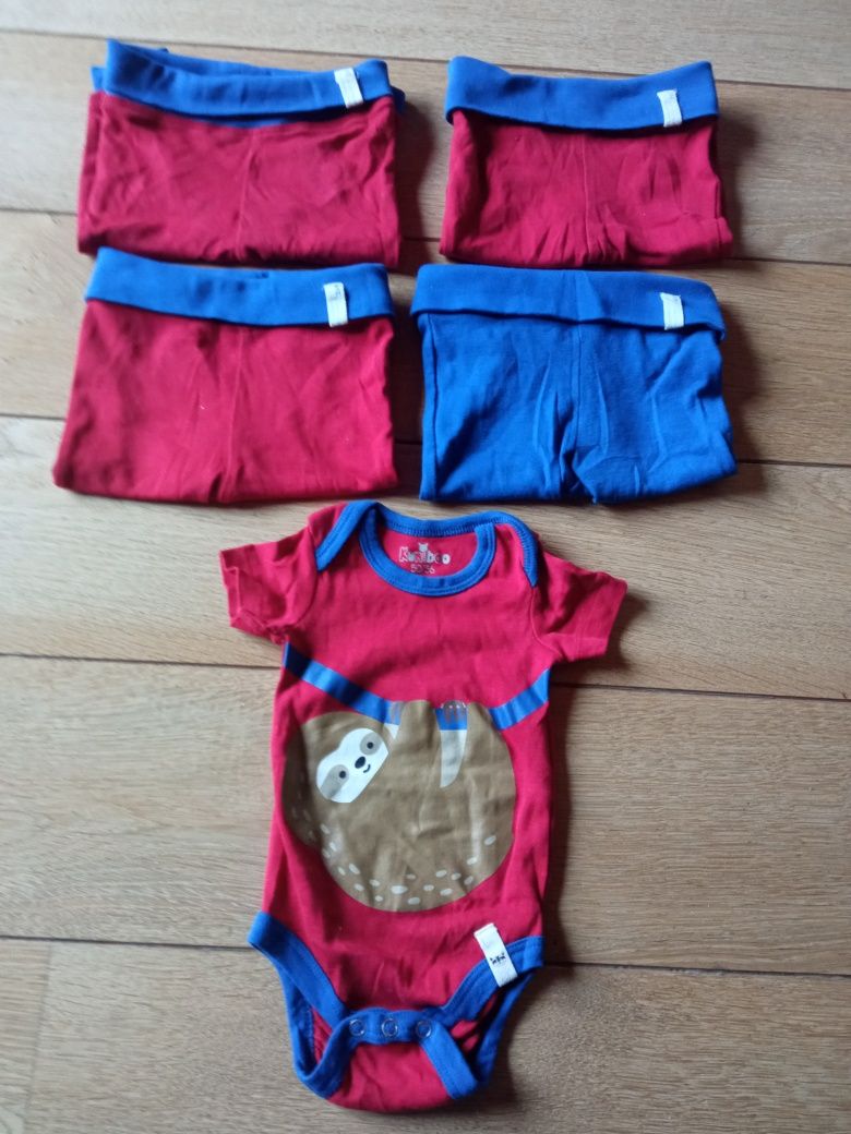 Zestaw spodni dla chłopca+body 62-68