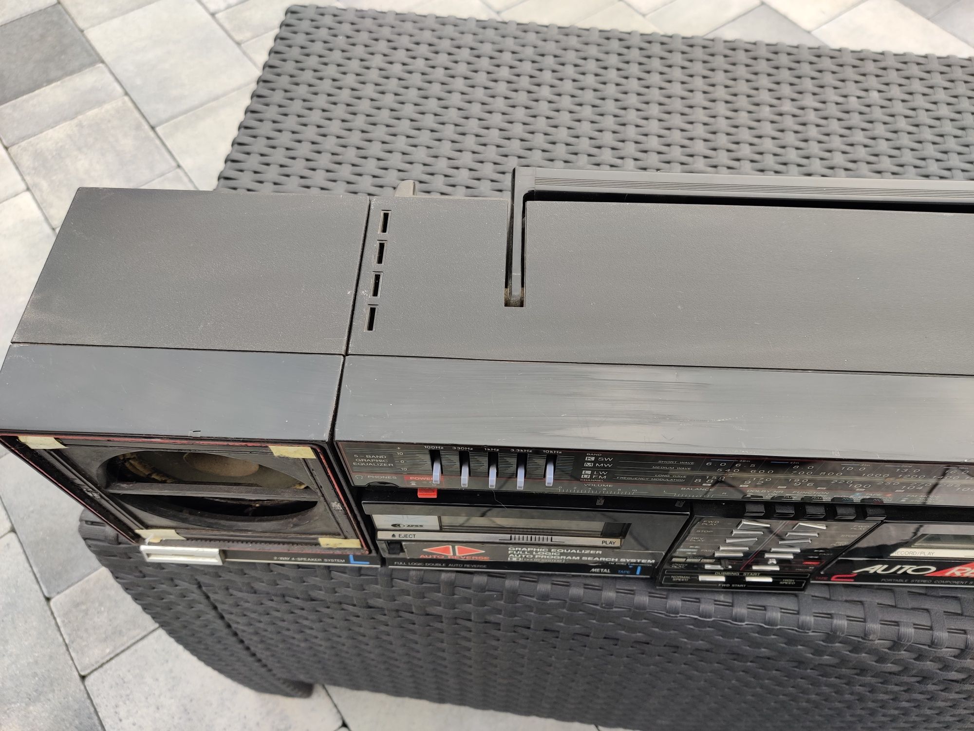 Rzadki Boombox Sharp QT95 radiomagnetofon qt-95