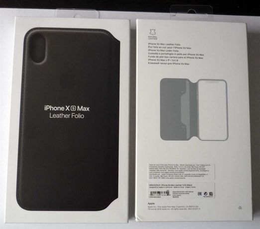 NOVO Capa APPLE iPhone XS Max Folio leather Preto