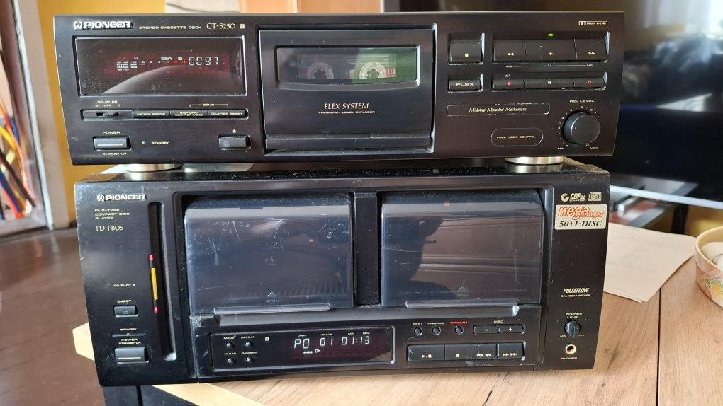 Wieża Segmentowa Stereo Pioneer Wzm Cd i Deck z pilotem
