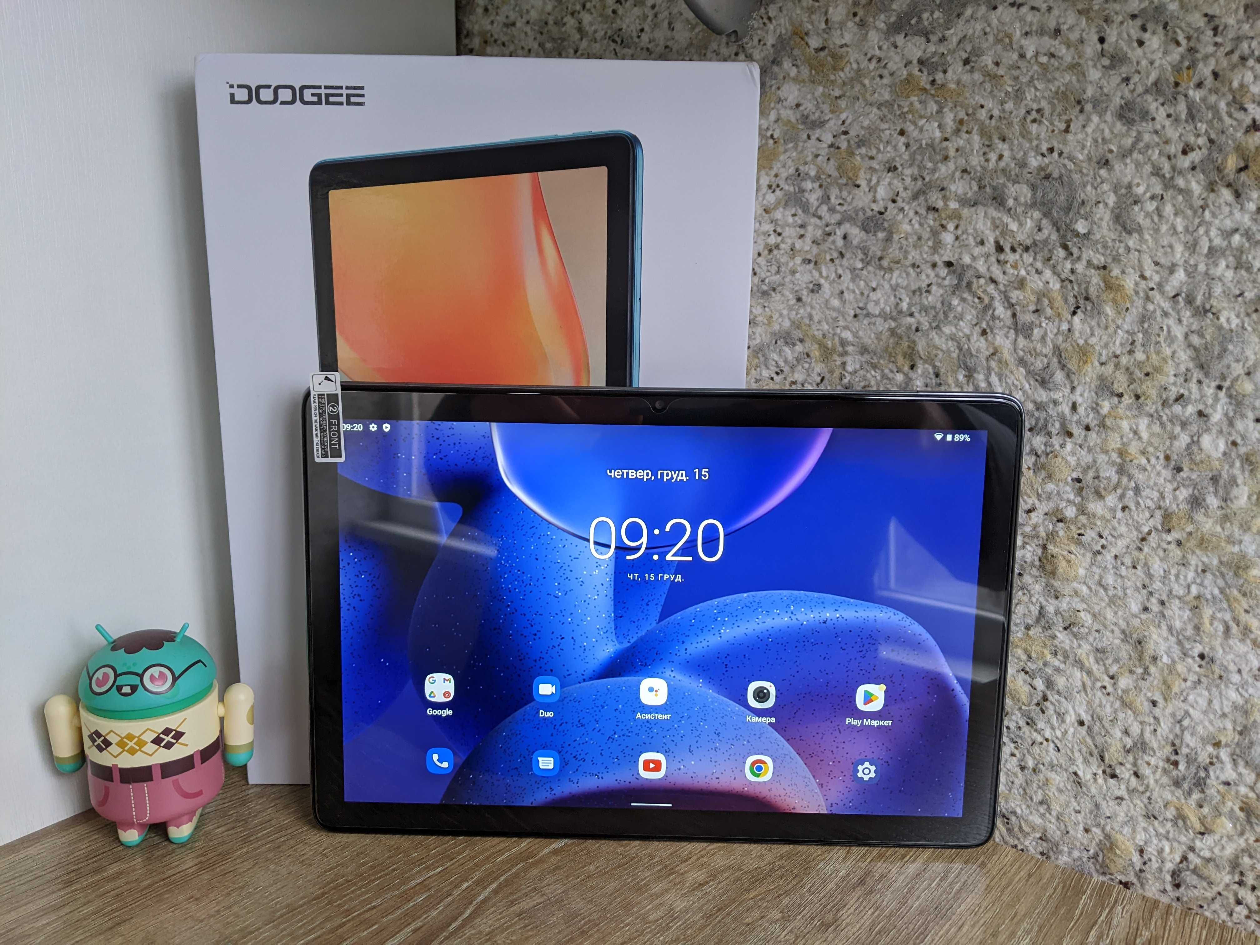 Doogee T10 8/128ГБ, 10,1"IPS, 8300мАч, 2сім, Стерео, Android12,Планшет