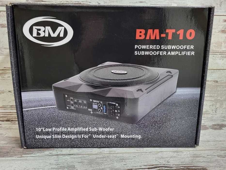 10" Активний плоский корпусний сабвуфер BOSCHMANN BM Audio BM-T10 800W