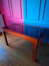 Stół drewno szkło 75x130 Art Modulo
