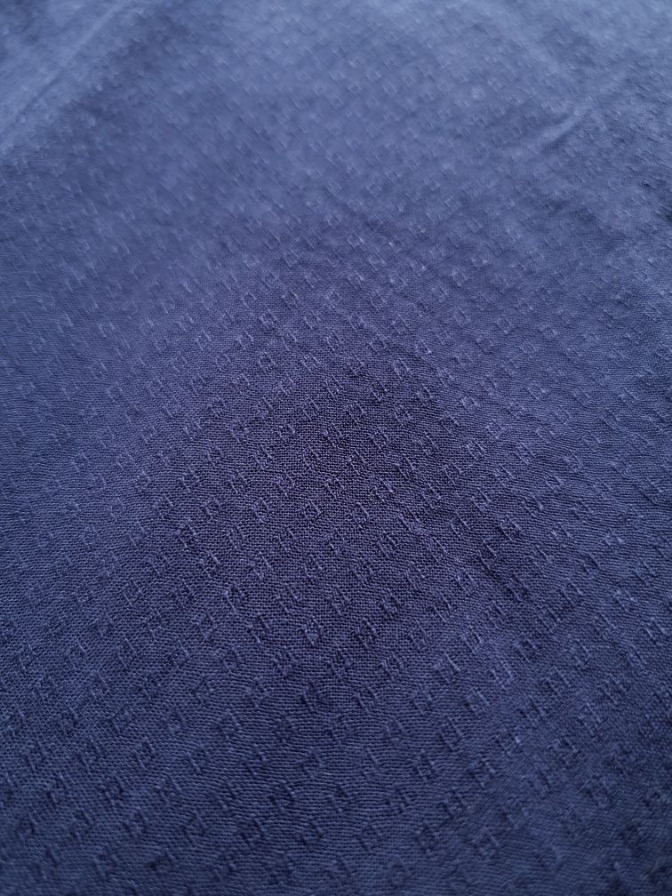 Granatowa bluzka wiązana - rozmiar 34