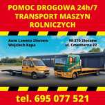 Pomoc Drogowa Złoczew s8 Wrocław Łódź holowanie transport maszyn lawet