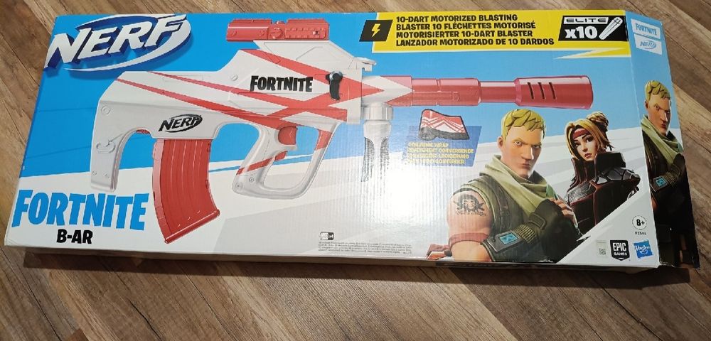 Pistolet Nerf Fortnite, snajperka B-AR AUG, automat z celownikiem F234