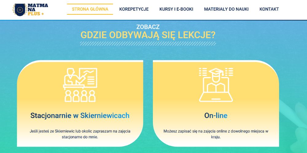 Matematyka - najlepsze korepetycje w Skierniewicach Sezon 2024/2025