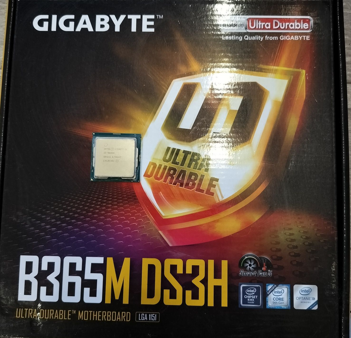 I5-9600k+B365M DS3H