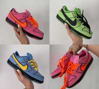 Женские кроссовки Nike SB Dunk Low x Powerpuff Girls 36-41 Хит Весны!