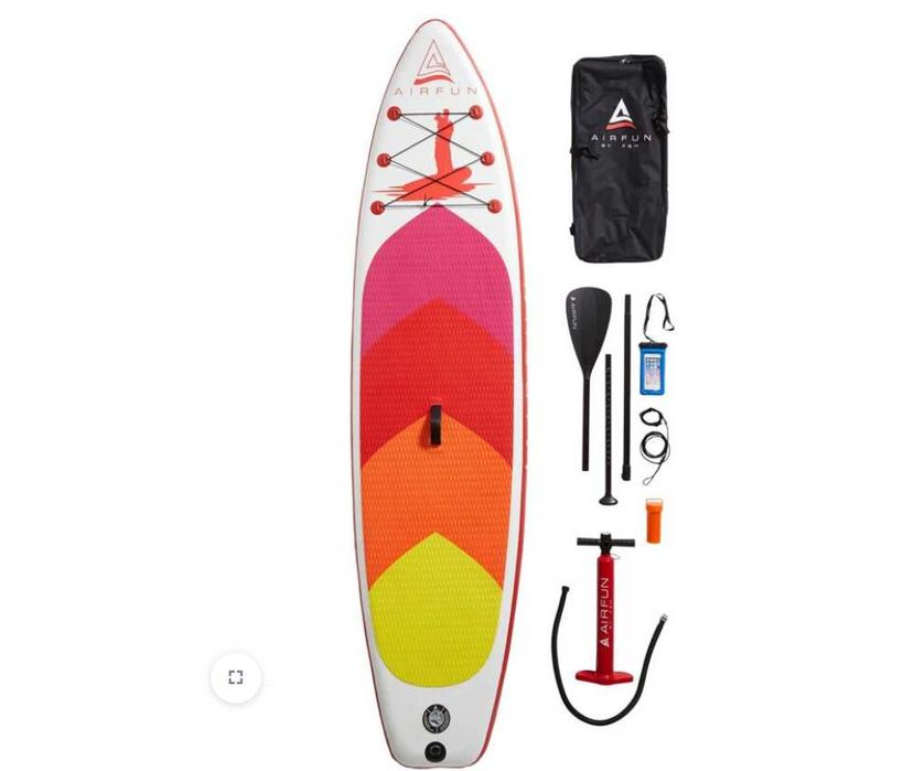 AIRFUN  Red inflatable SUP 305 x 76 x 15 cm nadmuchiwana deska SUP
