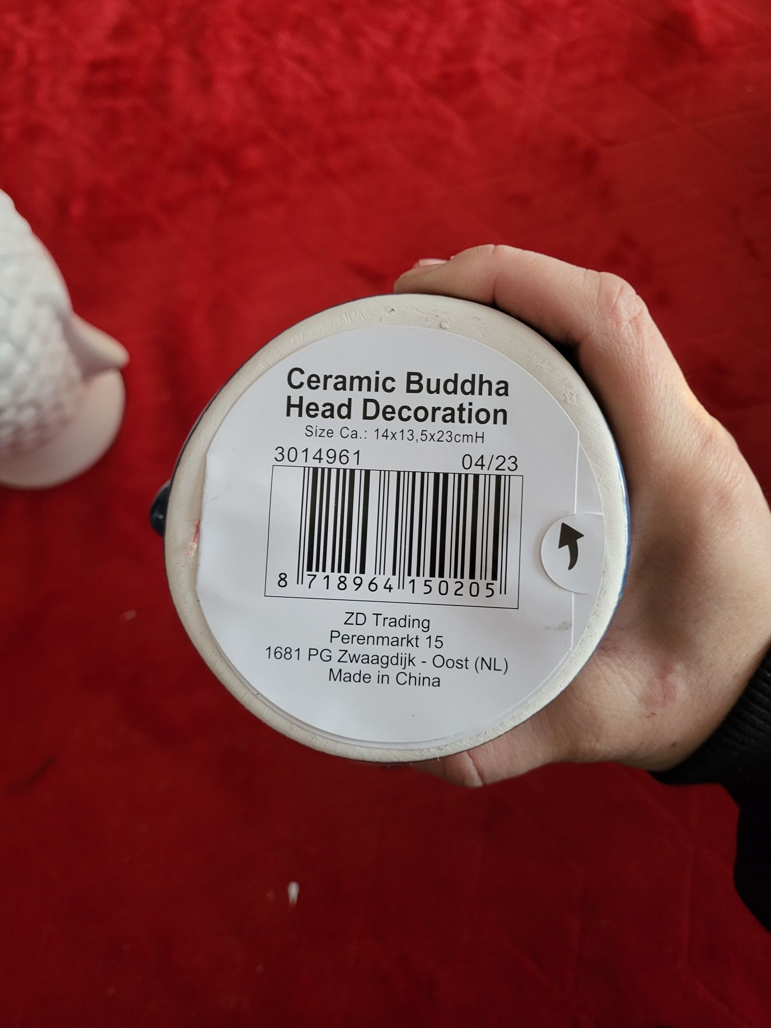 Ceramiczna Głowa buddy dekoracja