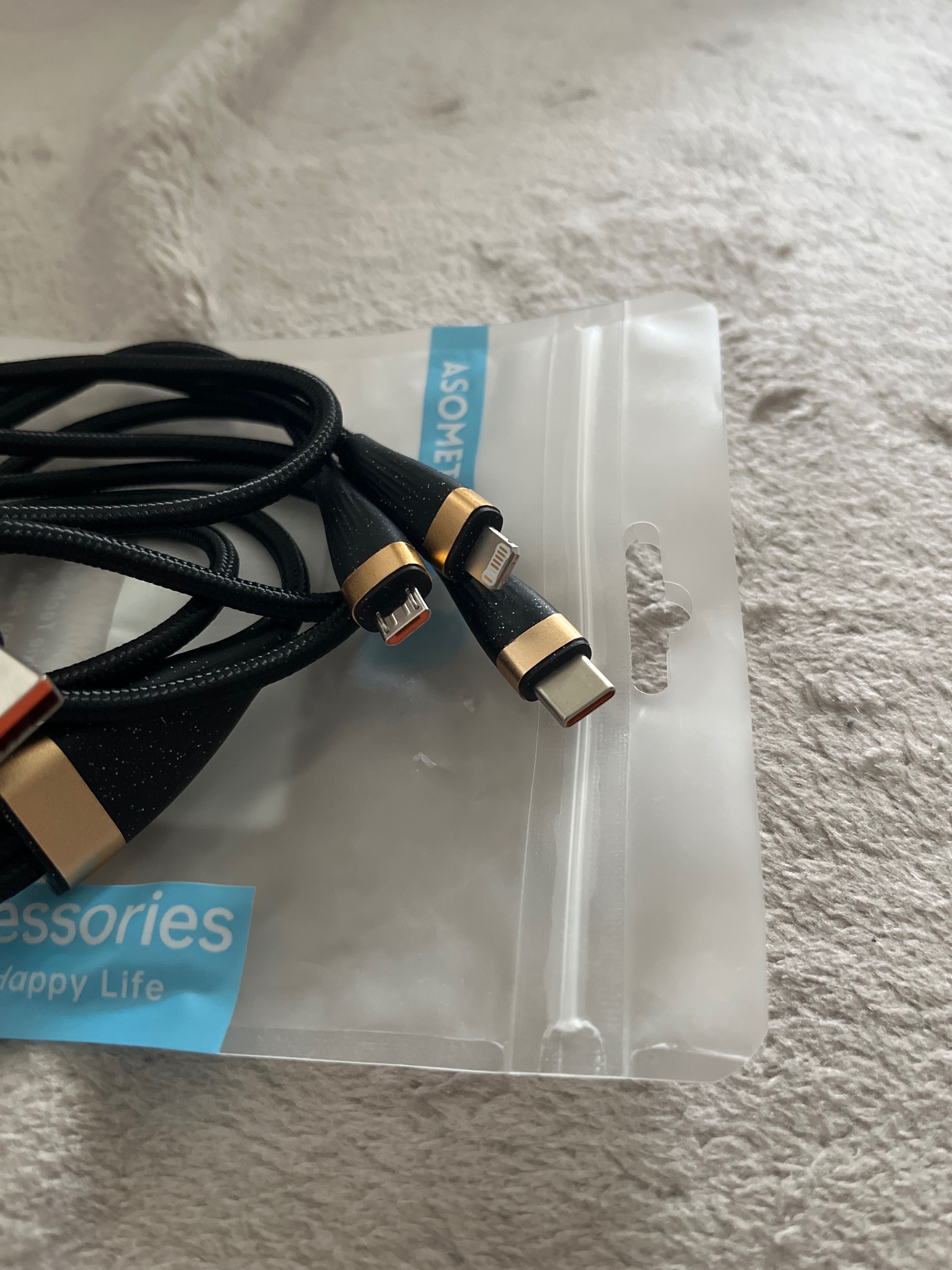 Kabel do ładowania 3w1