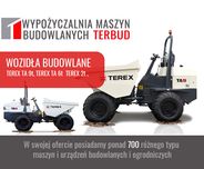 Wozidło TEREX TA 9t, 6t, 2t, minikoparka, miniładowarka, Kubot, Kramer