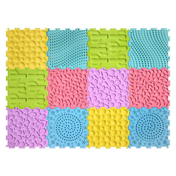 Ортопедичний масажний килимок пазл з 4-8 шт StopaFit