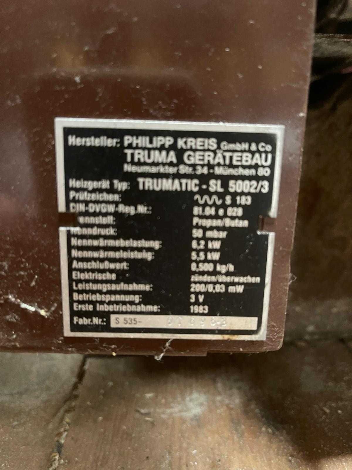 Piec/ogrzewanie gazowe TRUMA TRUMATIC SL5002