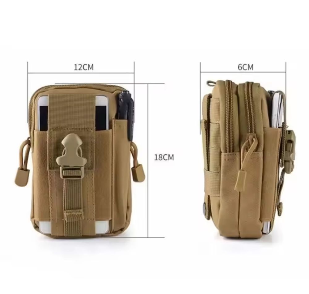 Bolsa cintura Multifuncões - Estilo Militar