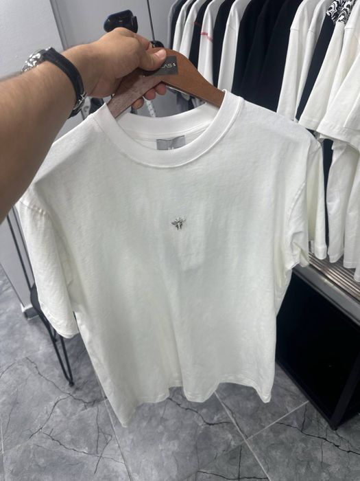 TOP Чоловіча котонова брендова футболка чорна/біла M,L,XL,2XLШОУРУМ
