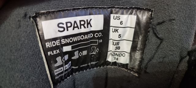 Buty snowboardowe RIDE Spark r. 38