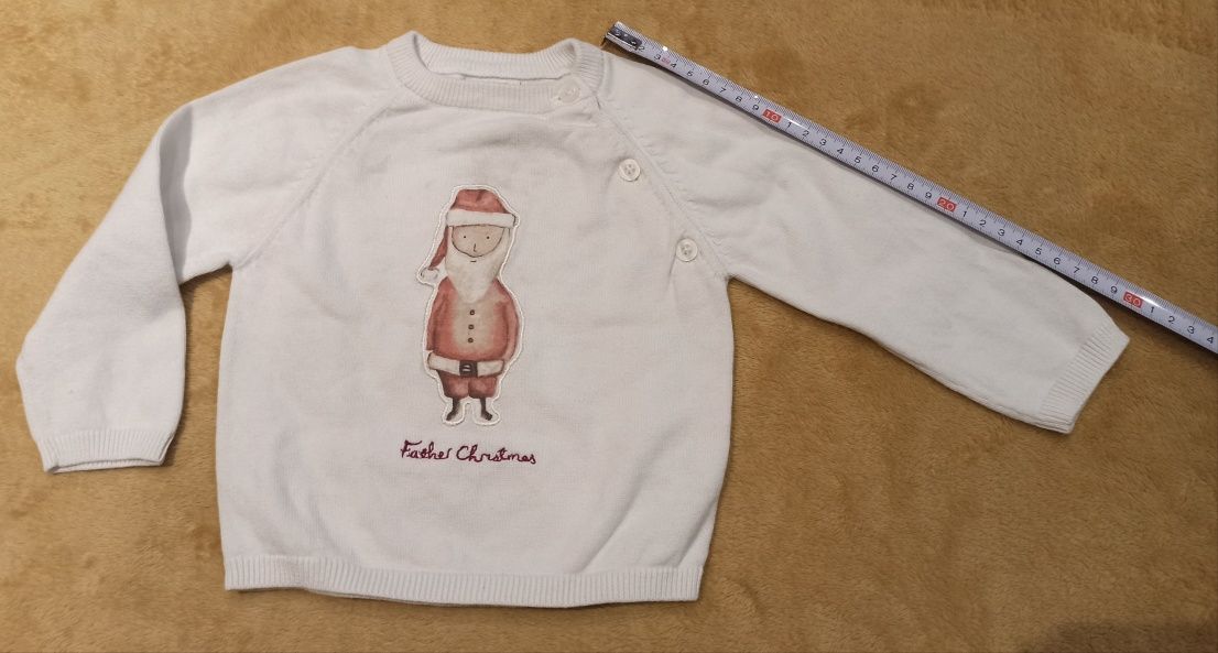 Komplet święta świąteczny mikołaj mikołajem Mamas&Papas 68 74 Mamas