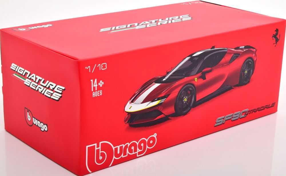 1:18 Bburago Signature Ferrari SF90 Stradale Assetto F. 2020 red model