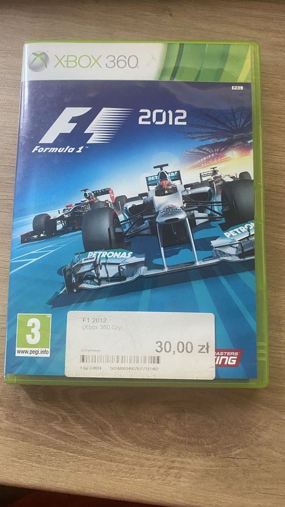 Gra F1 2012 Xbox 360