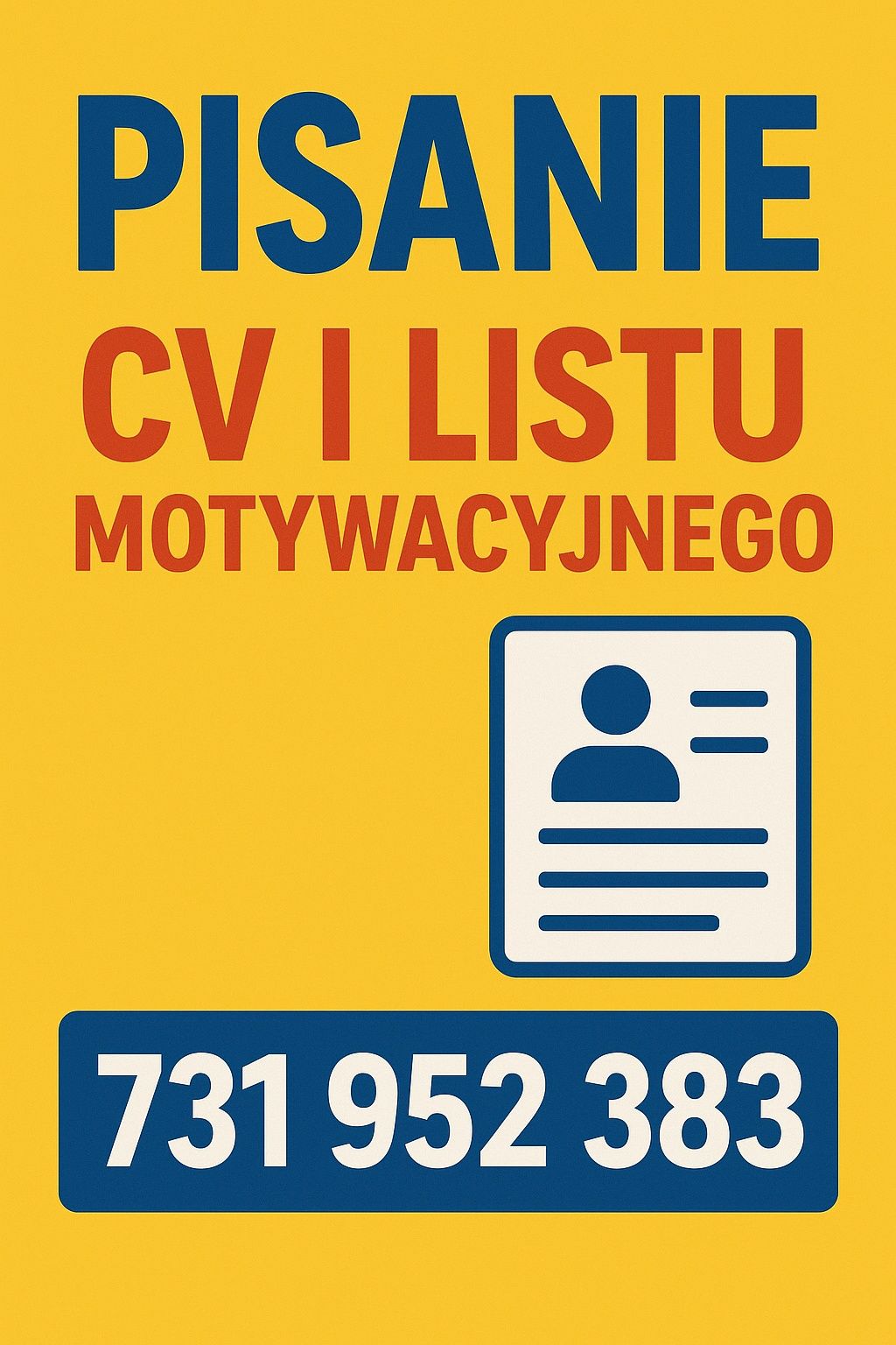 Pisanie cv i listu motywacyjnego