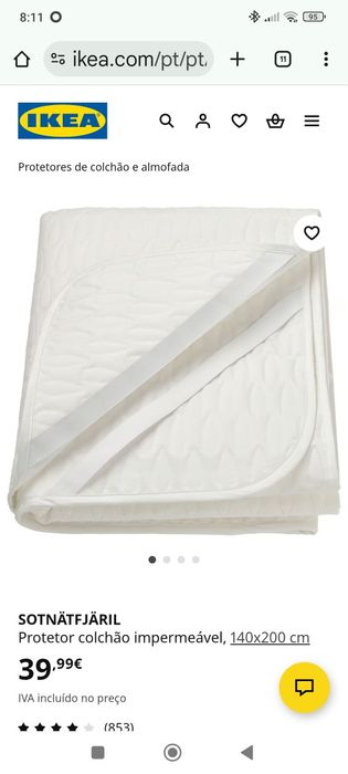 Protetor de colchão NOVO