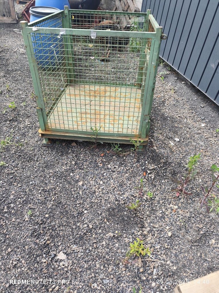 Giterbox kosz siatkowy gitterbox skrzyniopaleta składany solidny