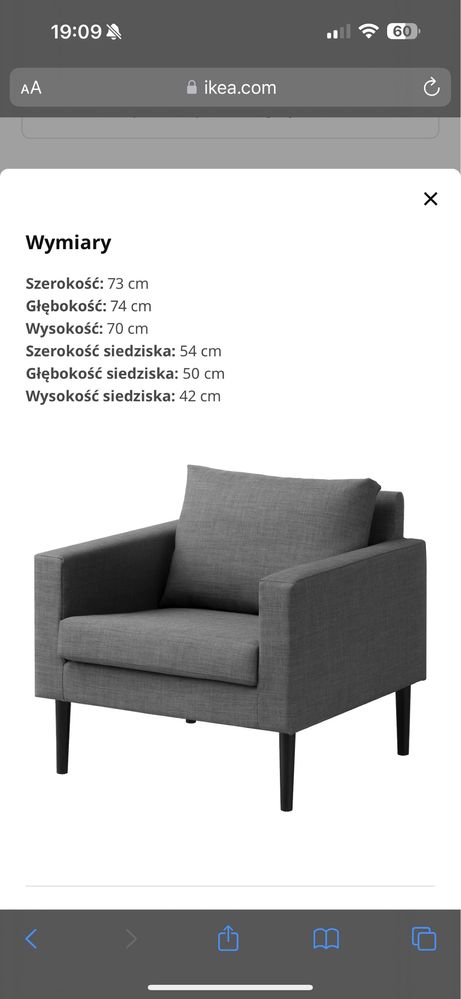 Fotel Ikea friheten