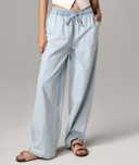 Spodnie szerokie wide leg  jeansowe damskie