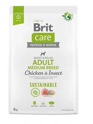 BRIT Care Sustainable Adult Medium Breed Chicken - karma dla psa 3 kg