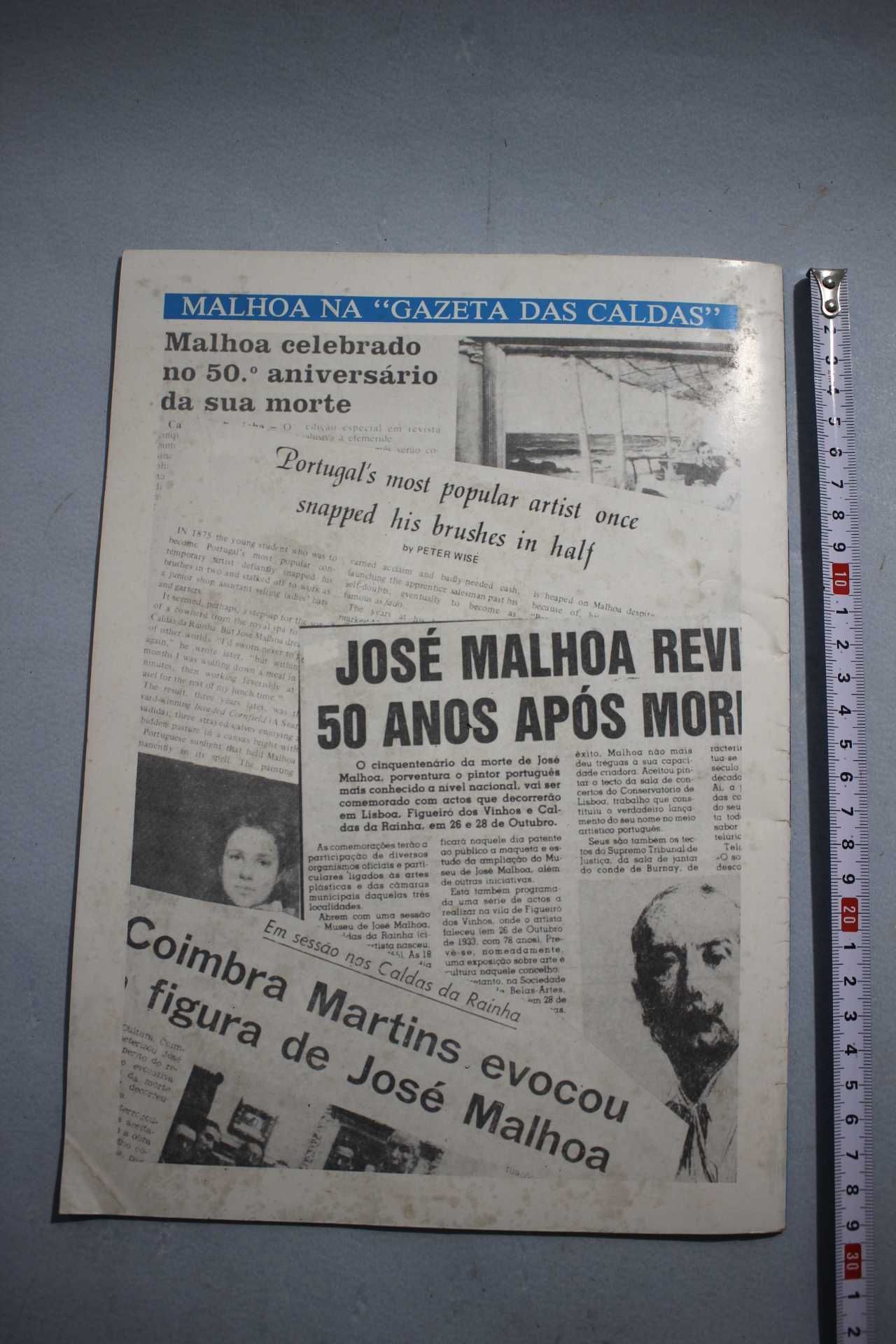 Revista Dedicada Pintor José Malhoa - Edição Gazeta das Caldas - 1985