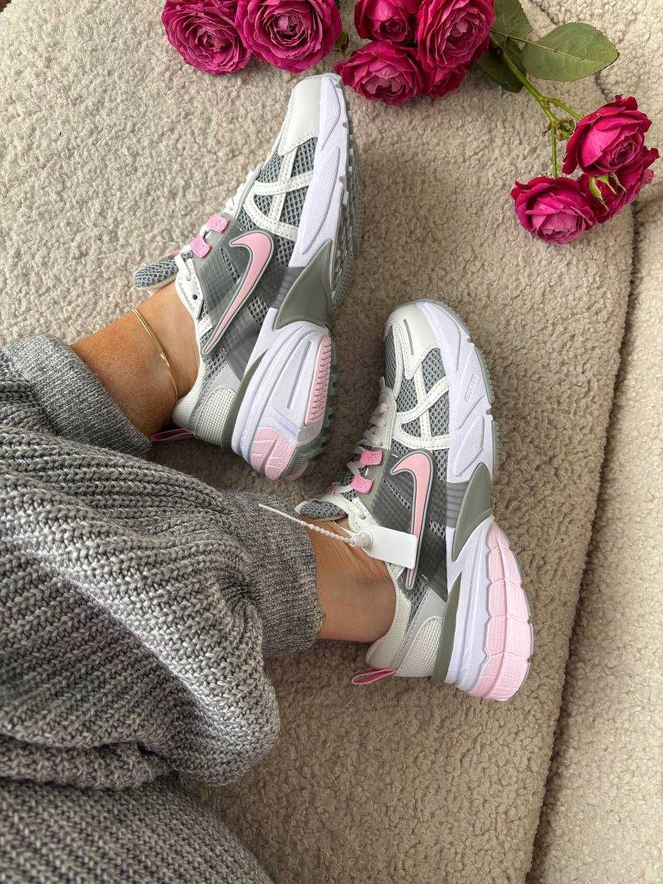 ‼️ Кросівки Nike V2K Runtekk White Grey Pink