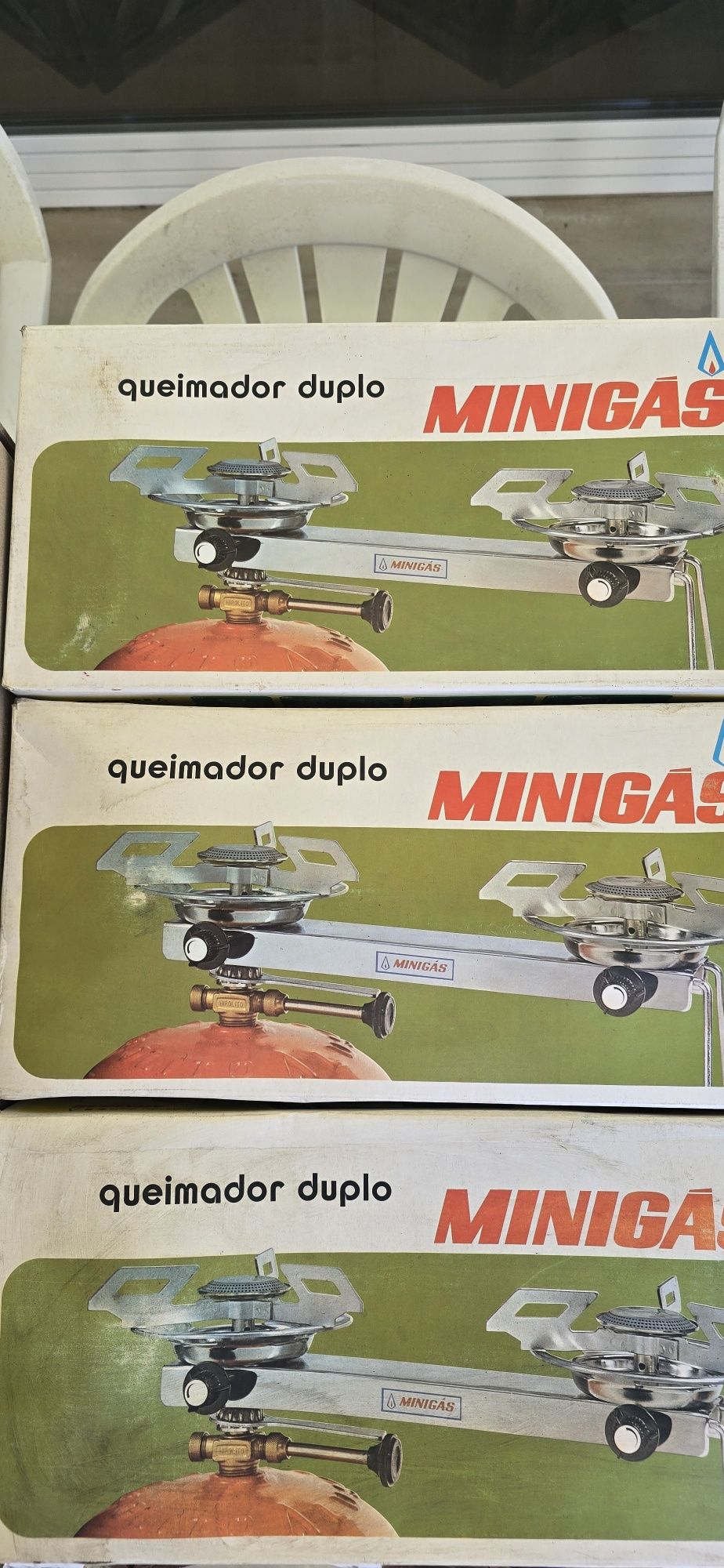 3 Queimadores duplos MINIGÁS