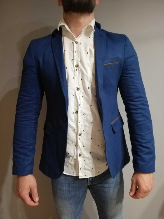 Męskie marynarki 3 sztuki/ dwie pary spodni koszula gratis !!
