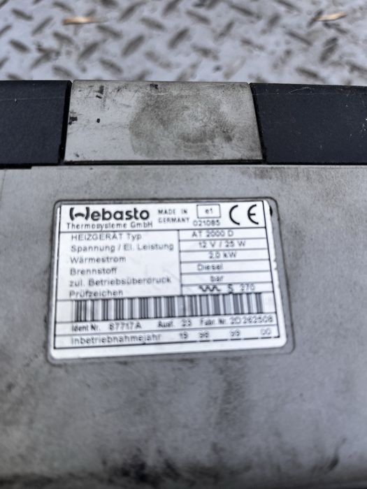 Webasto,Автономки автомобільні 12-24V