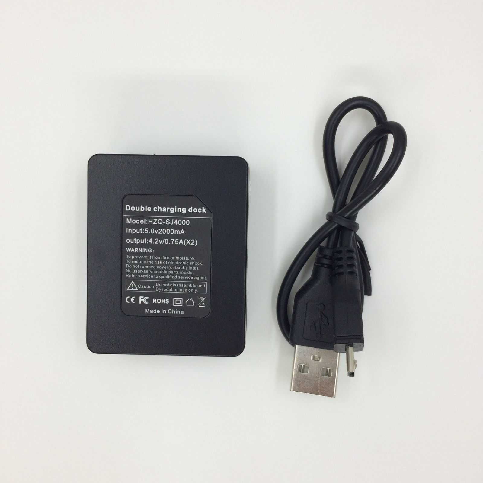 PRO007 - Carregador duplo USB câmera SJCAM