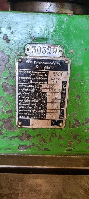 Nitownica radialna hydrauliczna VEB 5506 niciarka