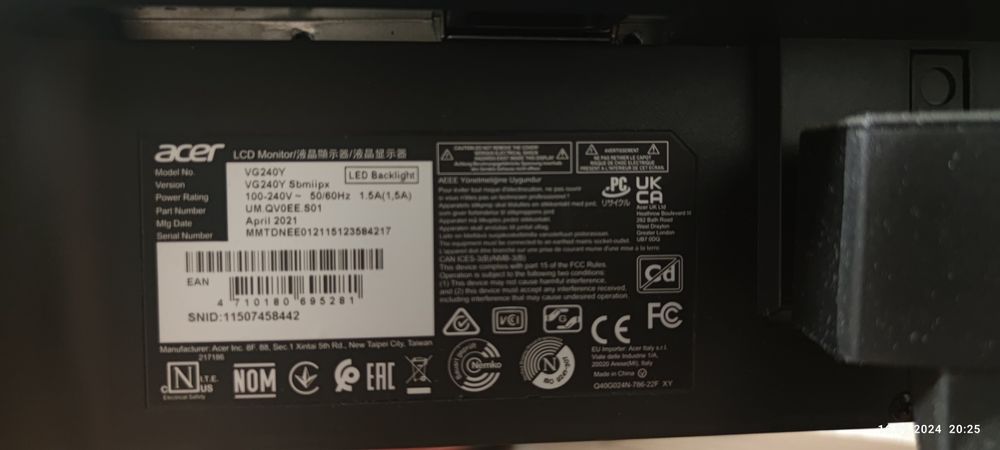 Монітор  Acer 23,8"