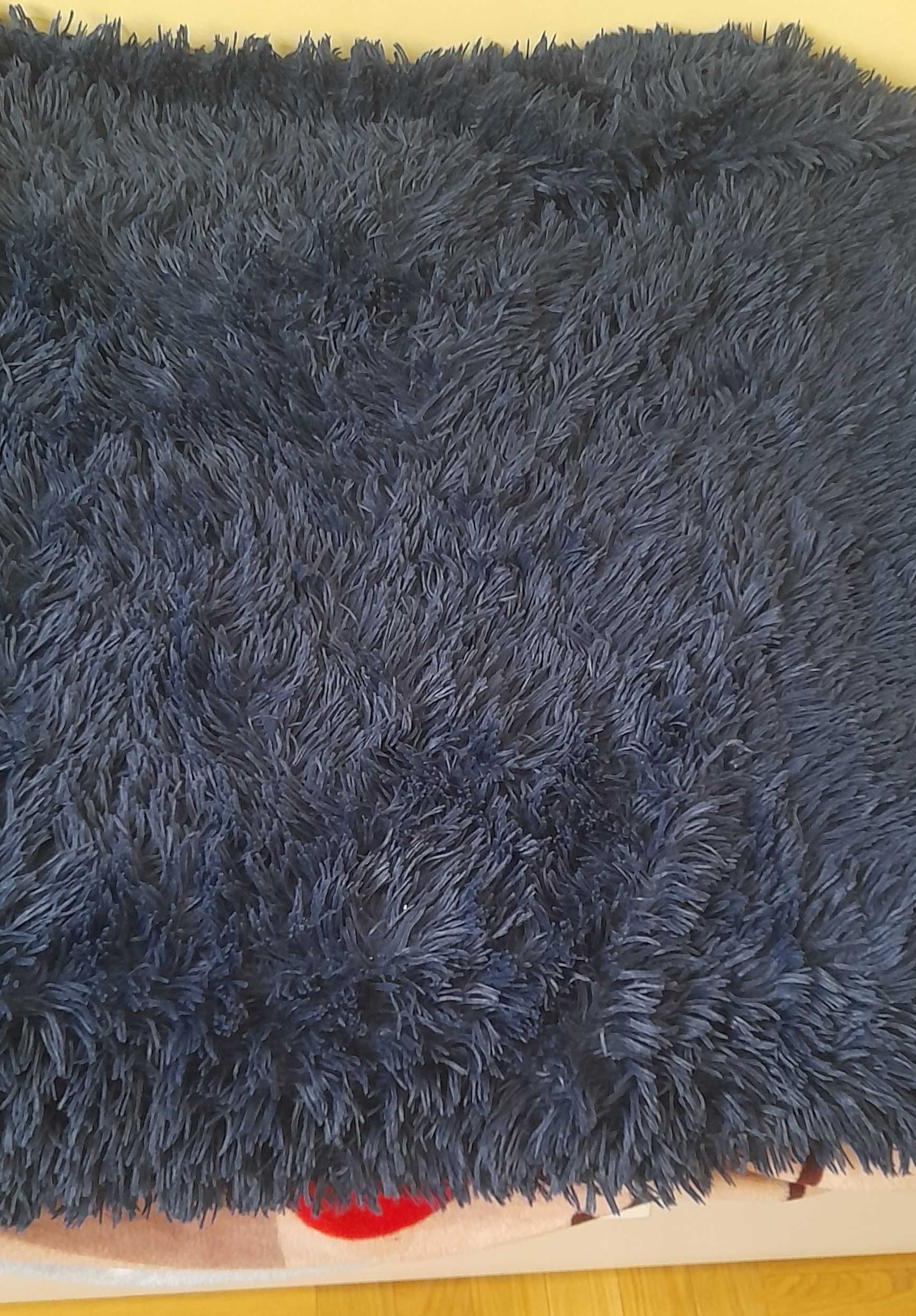 Koc włochacz miś granat, ideał 150x200