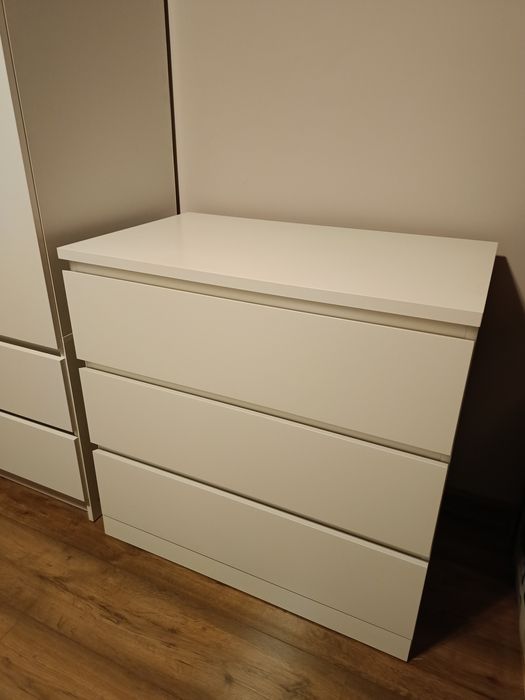 Komoda biała Malm 3 szuflady