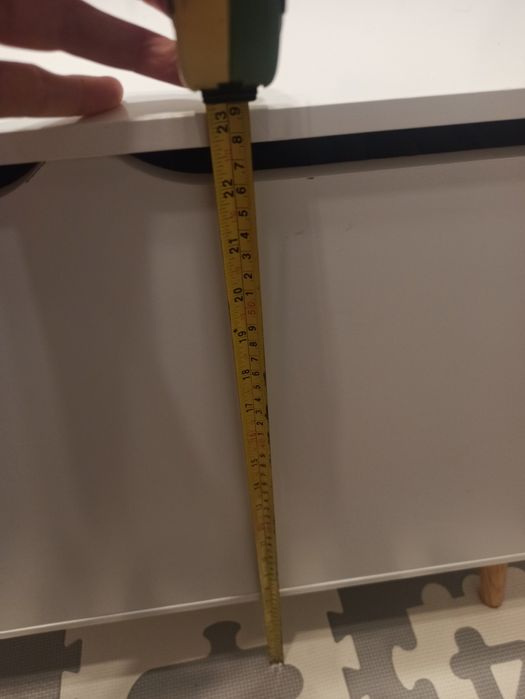 Biała szafka komoda kufer pojemnik na zabawki chmurka do pokoju dzieci