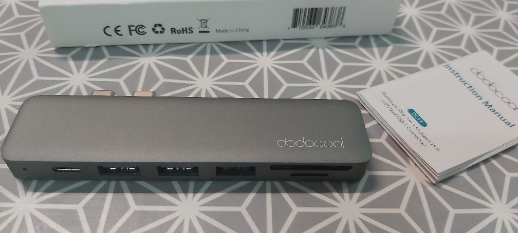 Adaptador dodocool USB C Hub para MacBook Pro 2019/2018/2017/2016, Mac