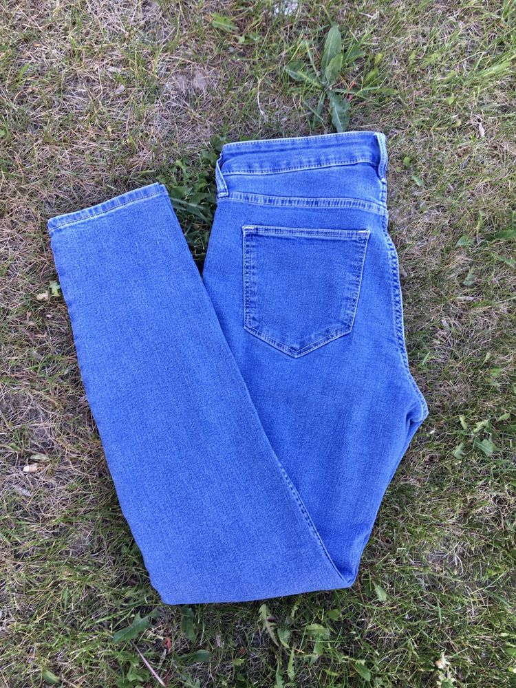 Jeansy/skinny jeans/rurki/spodnie/blue denim/niebieski jeans/ H&M M/38