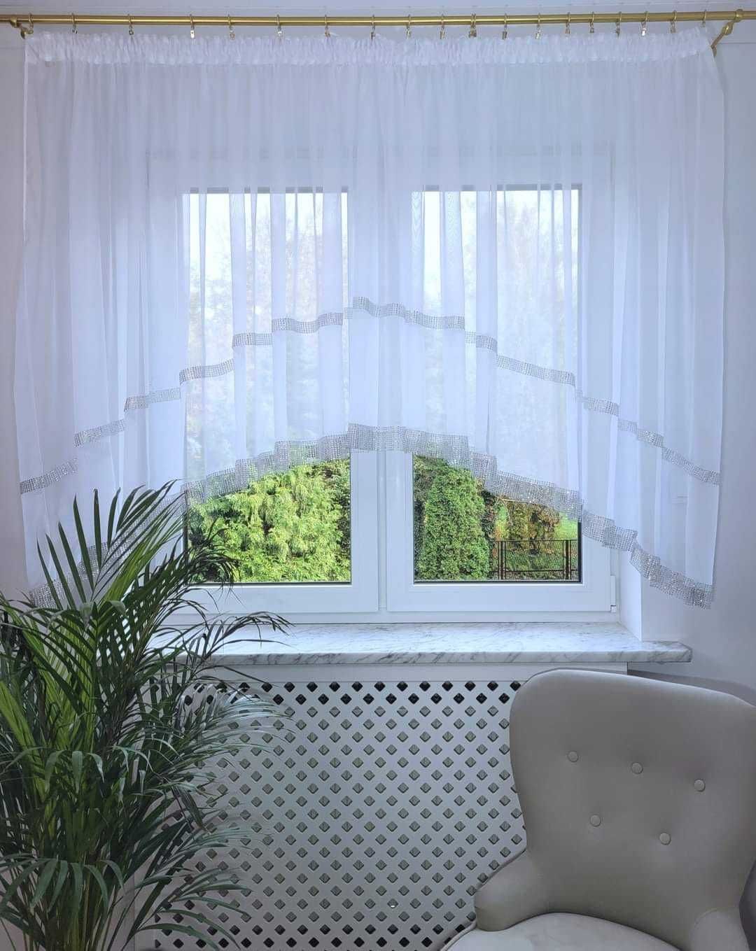 gotowa firana 400x150 cena podana za 3 sztuki