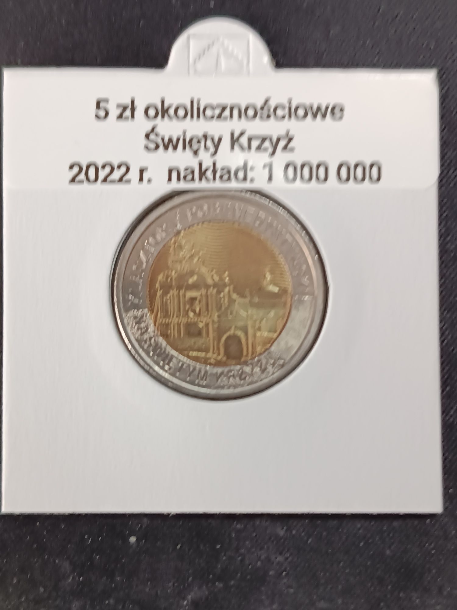 Moneta okolicznościowa 5 zł Święty Krzyż 2022
