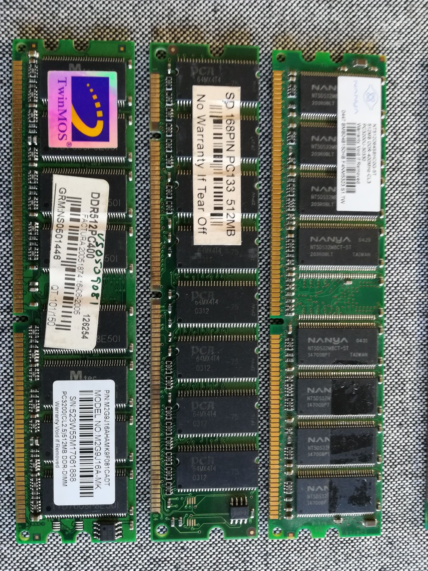 Memorias RAM PC